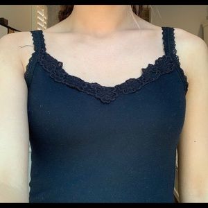 Black tank top